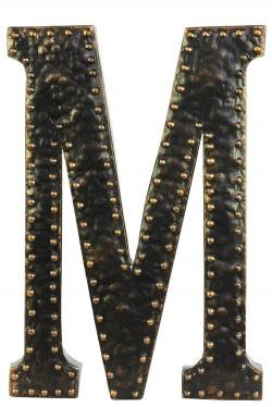 Williston Forge Metal Letter Wall Décor With Rivets Wayfair Metal Letter Wall Décor With Rivets