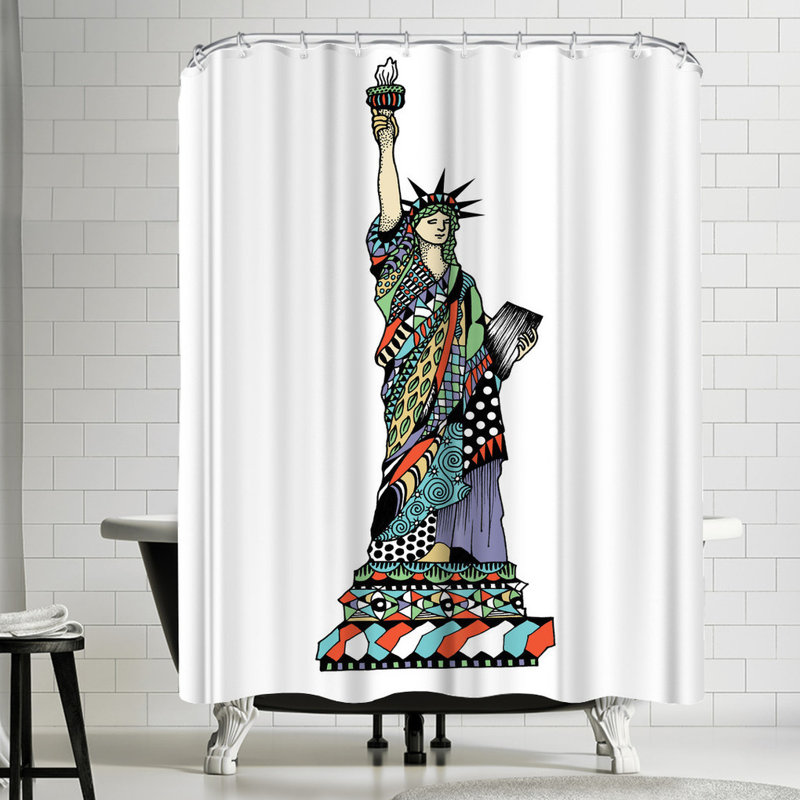 East Urban Home Patricia Pino Ny Shower Curtain Wayfair