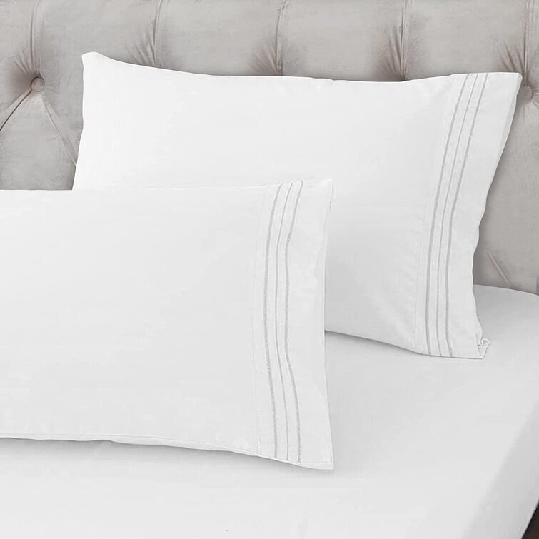 EUROPEAN CONTINENTAL Silk Bedding Pillowcase /Slip/Cover:65x 65cm Bedroom 