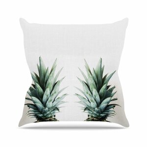 Chelsea Victoria Two Pineapples Outdoor Throw Pillow
