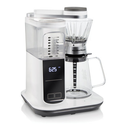 Hamilton Beach® Convenient Craft Automatic or Manual Pour-Over 8-Cup Coffee Maker with 5 Strengths and Integrated Scale