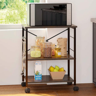 Details about   4-Tier Kitchen Baker's Rack Microwave Oven Stand Storage Cart Kitchen Shelf 