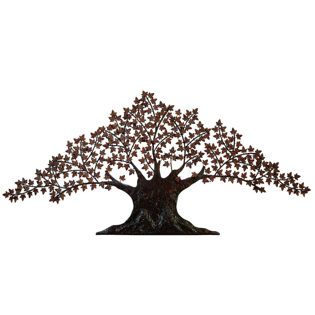 East Urban Home 92 Handcrafted Tree Of Life Large Metal Art Wall Decor Reviews Wayfair