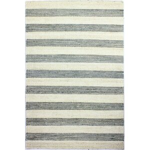 Bluffton Hand-Knotted Cream/Grey Area Rug