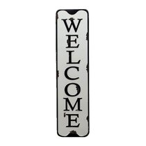 Details about   WELCOME TO OUR HOME Rustic Metal & Hardboard Sign Wall Art Plaque ~13-1/2"