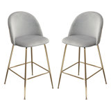 Lilly 30 Bar Stool (Set of 2) by Diamond Sofa