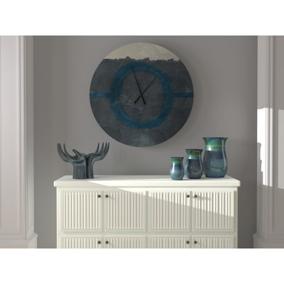 Helladius Wall Clock Ebern Designs Size: Medium