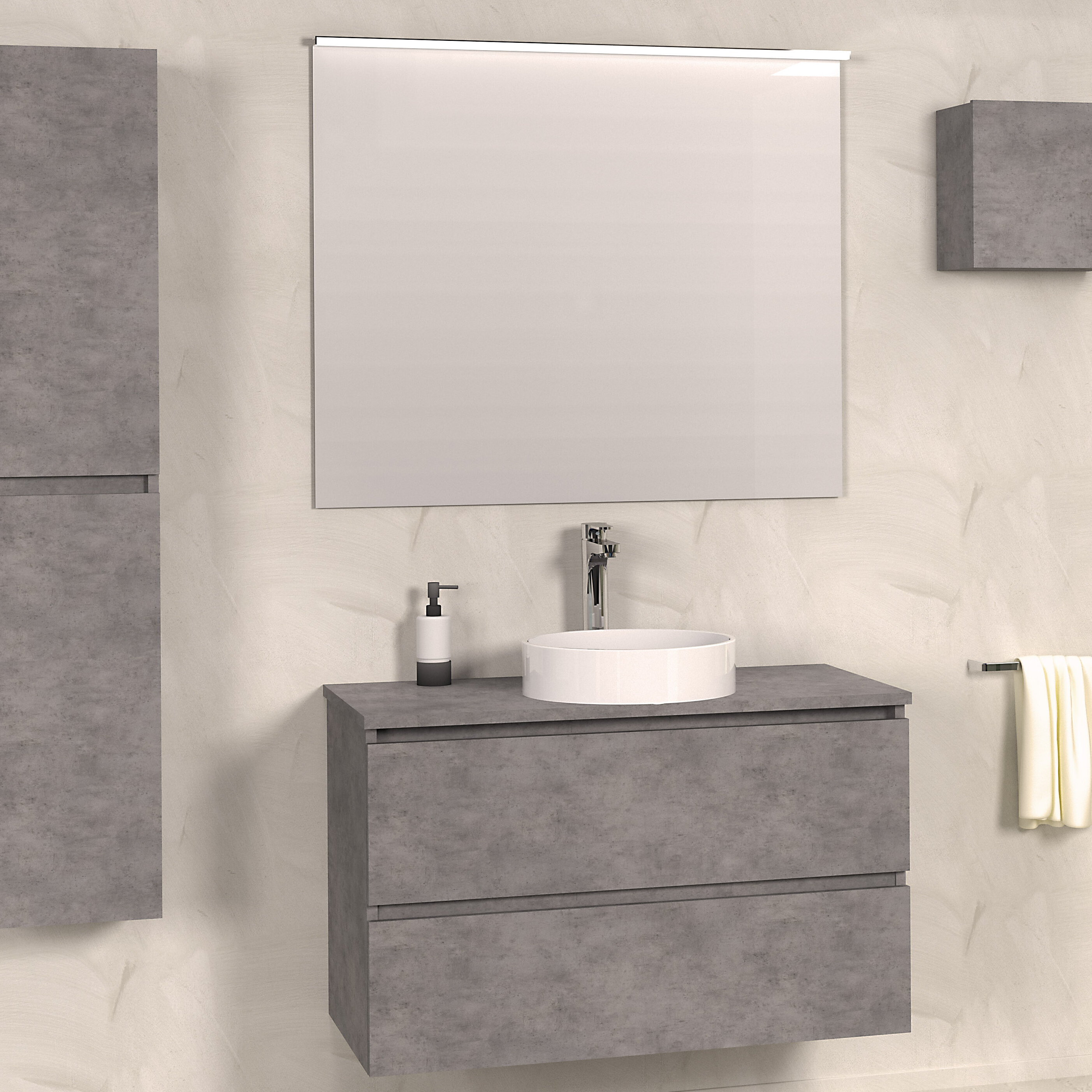 Symple Stuff Bathroom 1000mm Wall Hung Single Vanity Unit Wayfaircouk