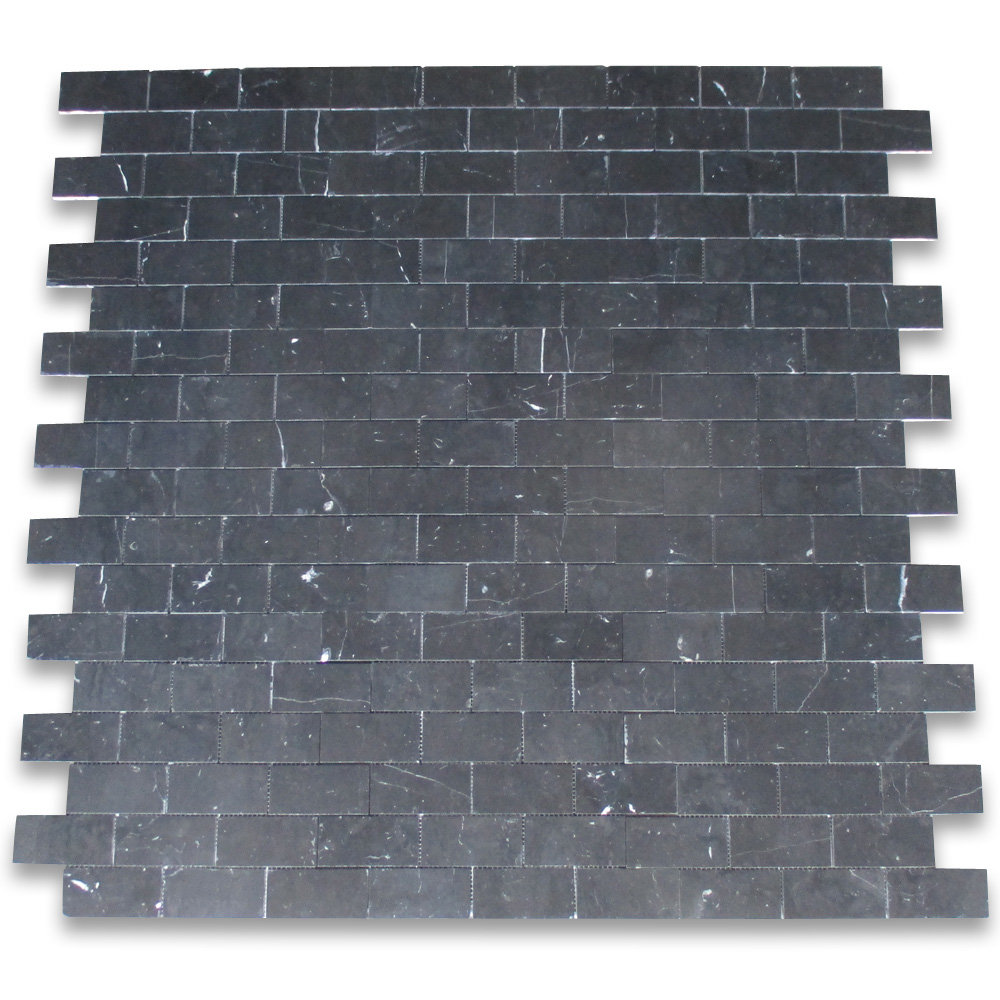 Marble Online 12" x 12" Marble Brick Joint Mosaic Wall & Floor Tile