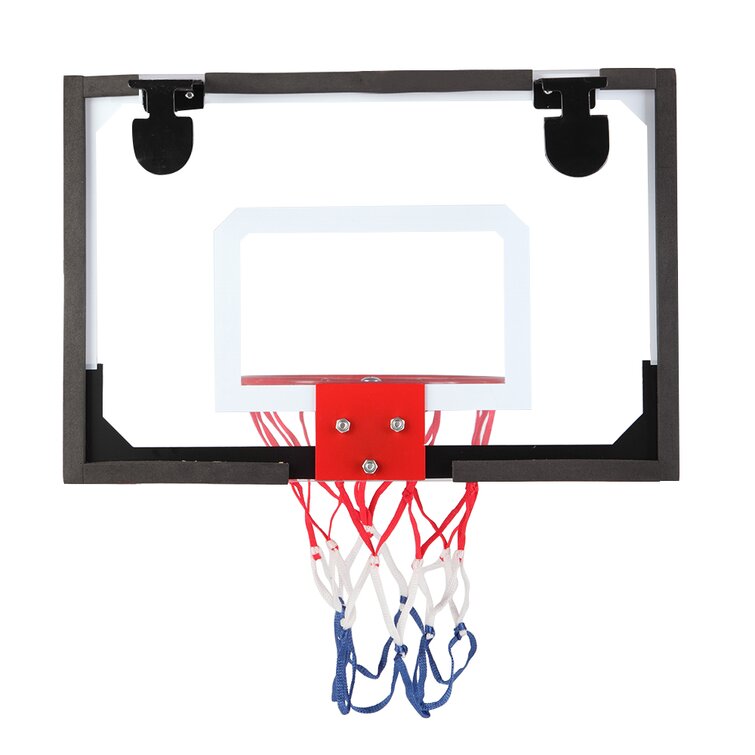 TRIEtree Mini Basketball Hoop,Indoor Outdoor Hanging Basketball Goal with Rim Net Wall Mounted Basketball Hoop for Kids Basketball Training-12.6Inch