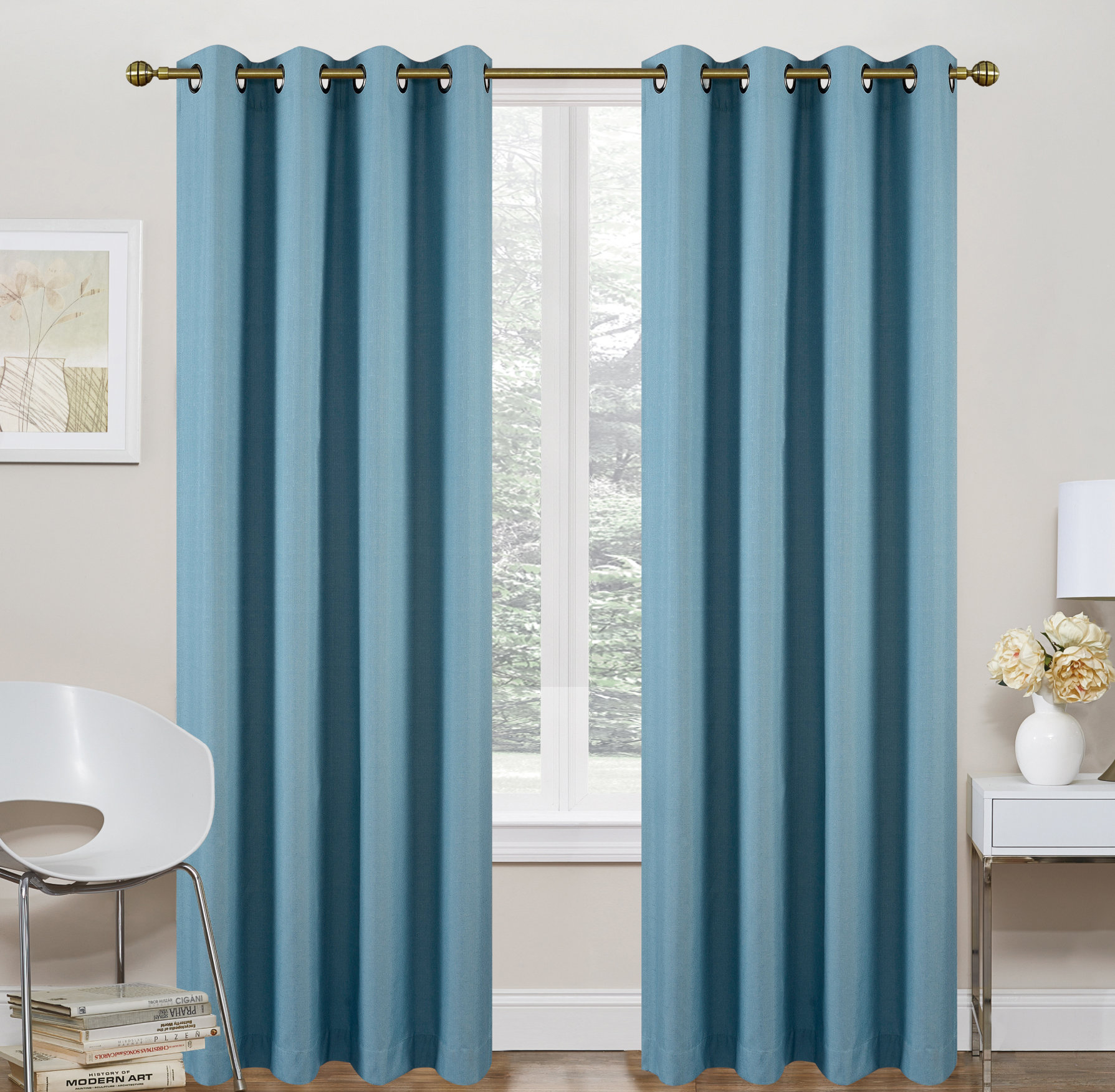 Latitude Run Goodlett Solid Blackout Thermal Grommet Curtain