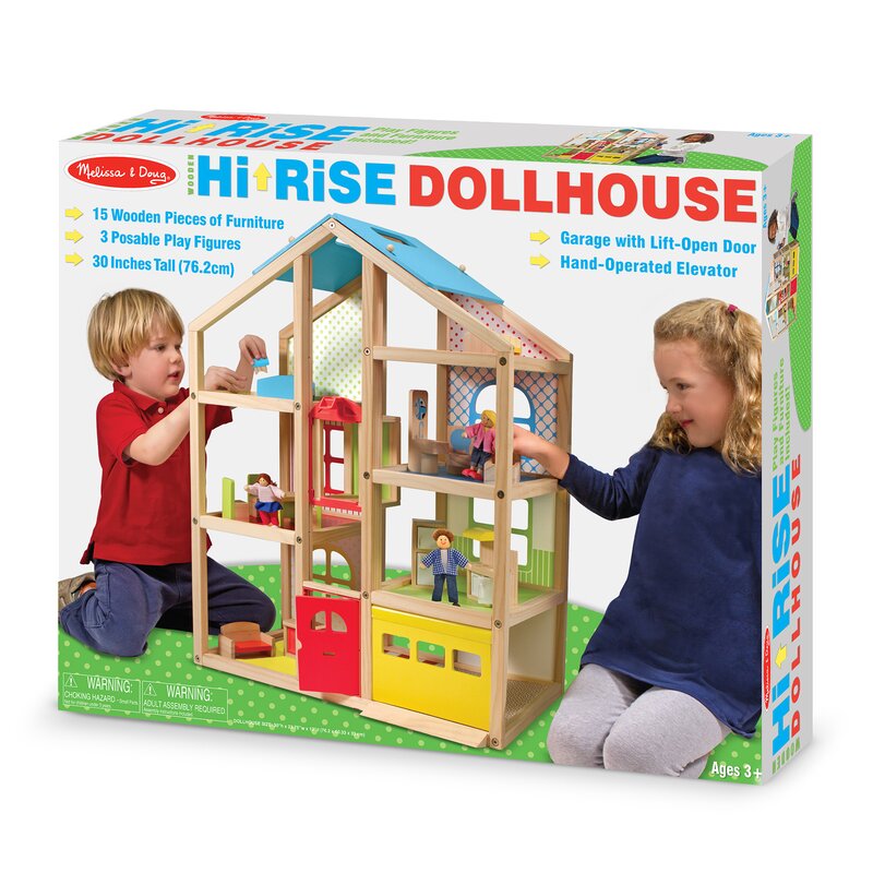 melissa and doug hi rise dollhouse