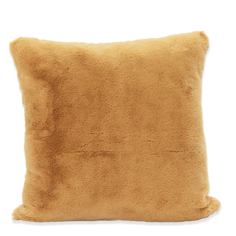 House Of Hampton Bolen Rabbit Faux Fur Throw Pillow Reviews