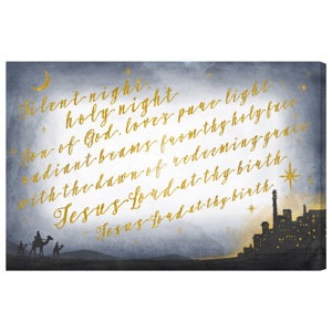 Three Wise Men Textual Art on Canvas