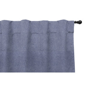 Tatum Geometric Room Darkening Rod Pocket Single Curtain Panel