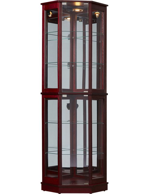 Biali Lighted Corner Curio Cabinet Reviews Joss Main