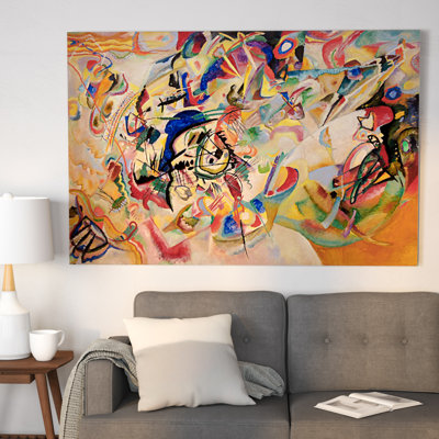 COMPOSITION 8 BY WASSILY KANDINSKY OIL PAINTING RE-PRINT FRAMED CANVAS WALL ART
