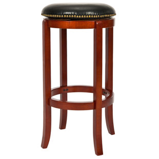 Abby 24 Swivel Bar Stool by Charlton Home