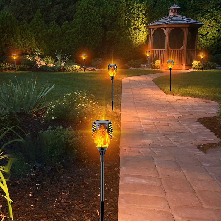 IP65 Waterproof Flickering Flame Light 2 Pack TWZ Solar Garden Lights 96 LED Solar Powered Torch Light Pathway Lighting Dusk to Dawn Auto On/Off IP65 Waterproof Flickering Flame Light 2 Pack TWZ Solar Garden Lights 96 LED Solar Powered Torch Light Pathway Lighting Dusk to Dawn Auto On/Off