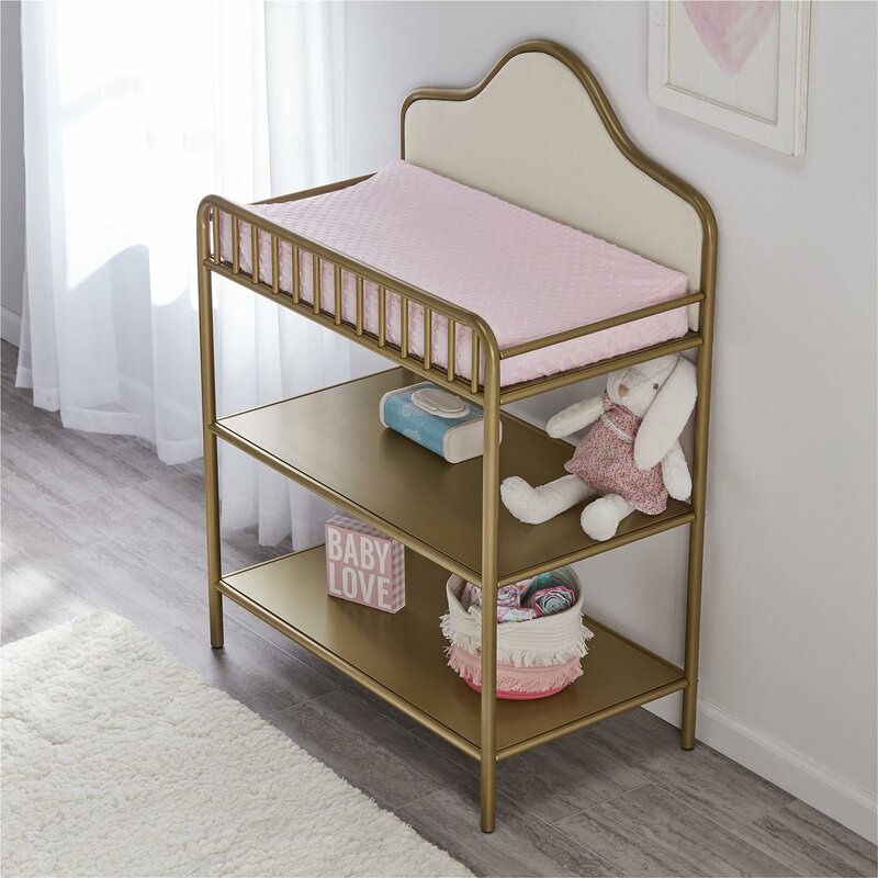 gold changing table