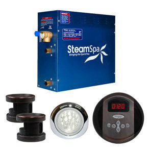 SteamSpa Indulgence 10.5 KW QuickStart Steam Bath Generator Package in Oil Rubbed Bronze