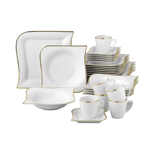 Dinner Sets You Ll Love Wayfair Co Uk Kittrell 30 Piece Porcelain Dinnerware Set Service For 6