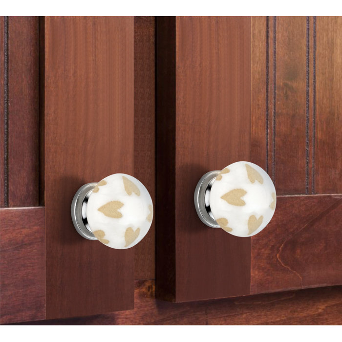 Mascothardware Handpainted Etched Heart Round Knob Wayfair