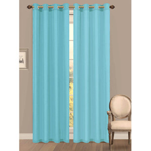 Slate Blue Sheer Curtains Wayfair