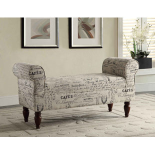 Go to store & view more images Roundhill Furniture Aspell Upholstered Bench