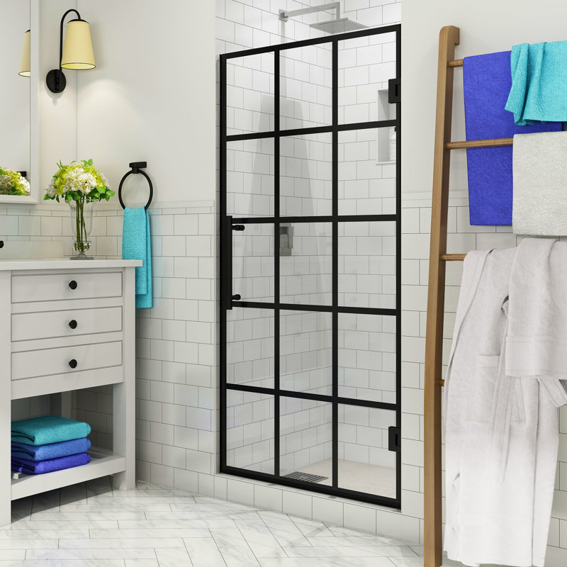 Aston French Mayenne 34 X 72 Hinged Shower Door Wayfair