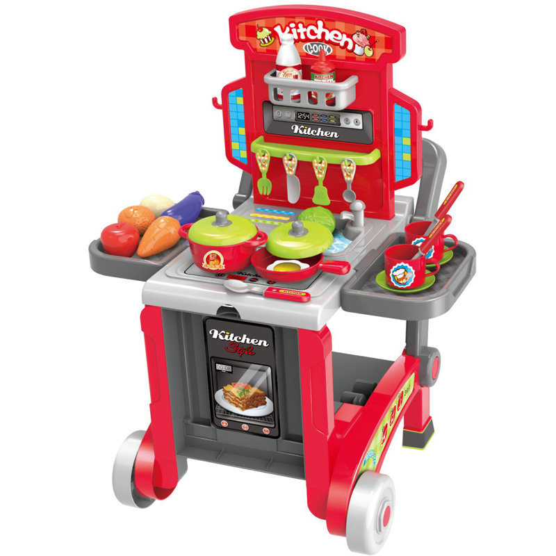 Toychef 2 Piece 3 In 1 Children S Kitchen Set Wayfair