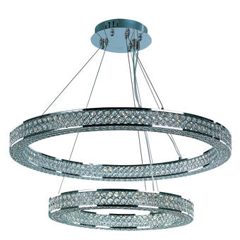 Rosdorf Park Naya 3 Light Led Unique Statement Tiered Chandelier Wayfair