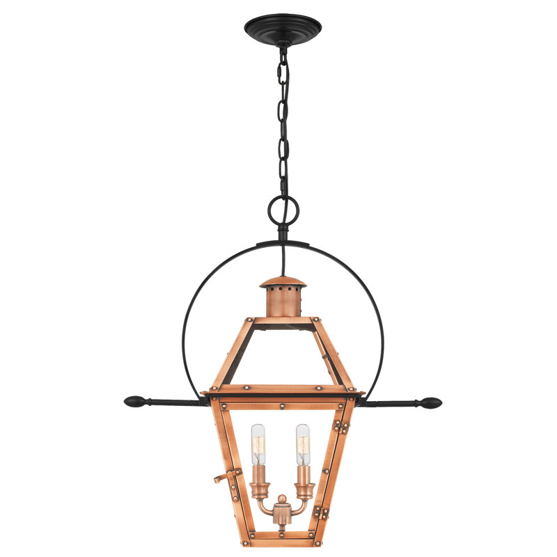 Laurel Foundry Modern Farmhouse Lois 2 Bulb 23 5 H Outdoor Hanging Lantern Reviews Wayfair