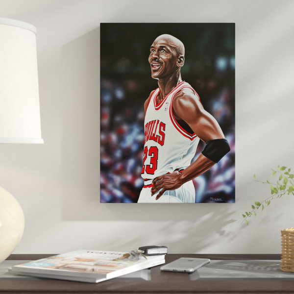 East Urban Home Michael Jordan Chicago Bulls Rectangle Oil