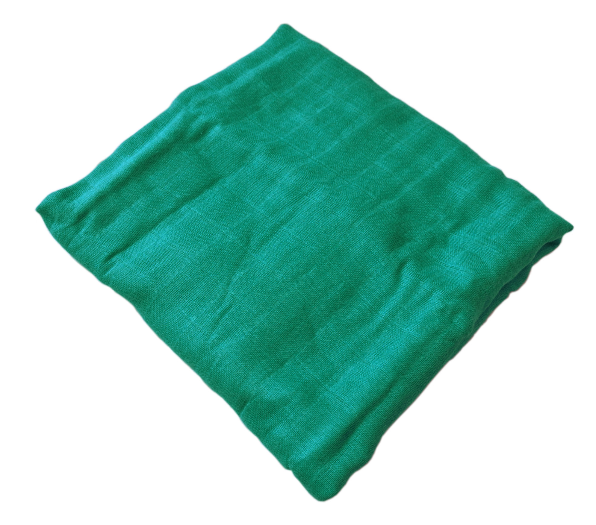 green muslin blanket