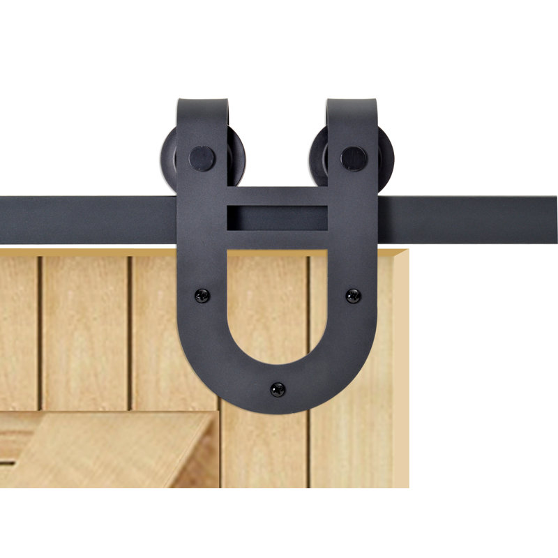 Calhome Classic Horseshoe Sliding Standard Single Track Barn Door