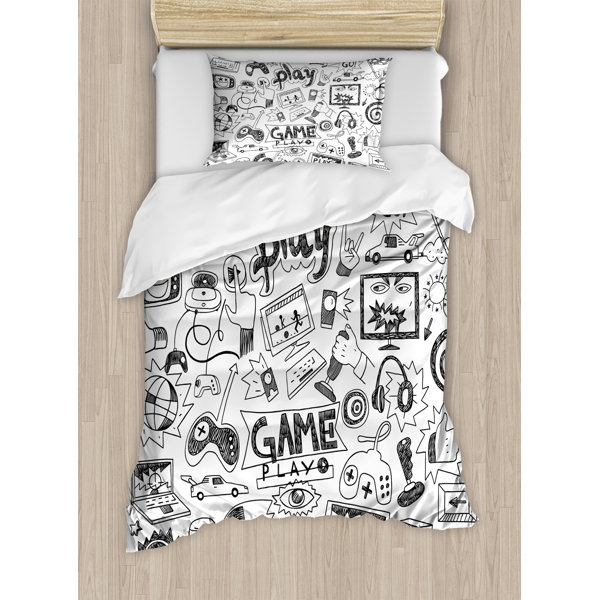 Mothers Day Love Heart Words Comforter Cover Set Duvet Cover With