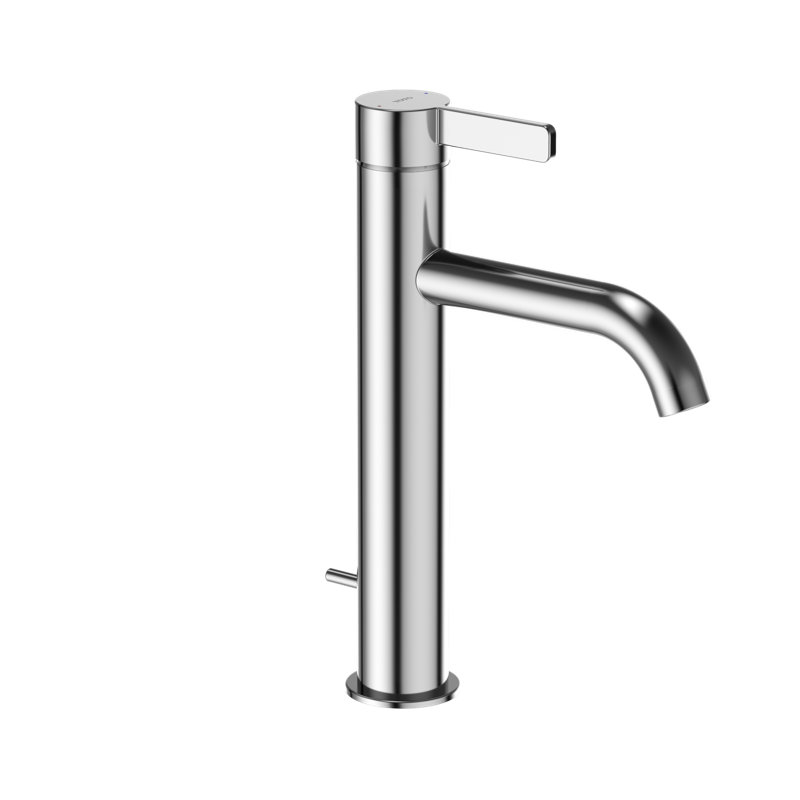 Toto Single Handle Hole Semi Vessel Bathroom Faucet With Drain