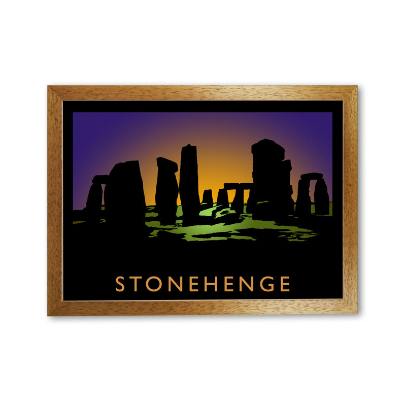 17 Stories Stonehenge By Richard O Neill Picture Frame Graphic Art Print On Paper Wayfair Co Uk