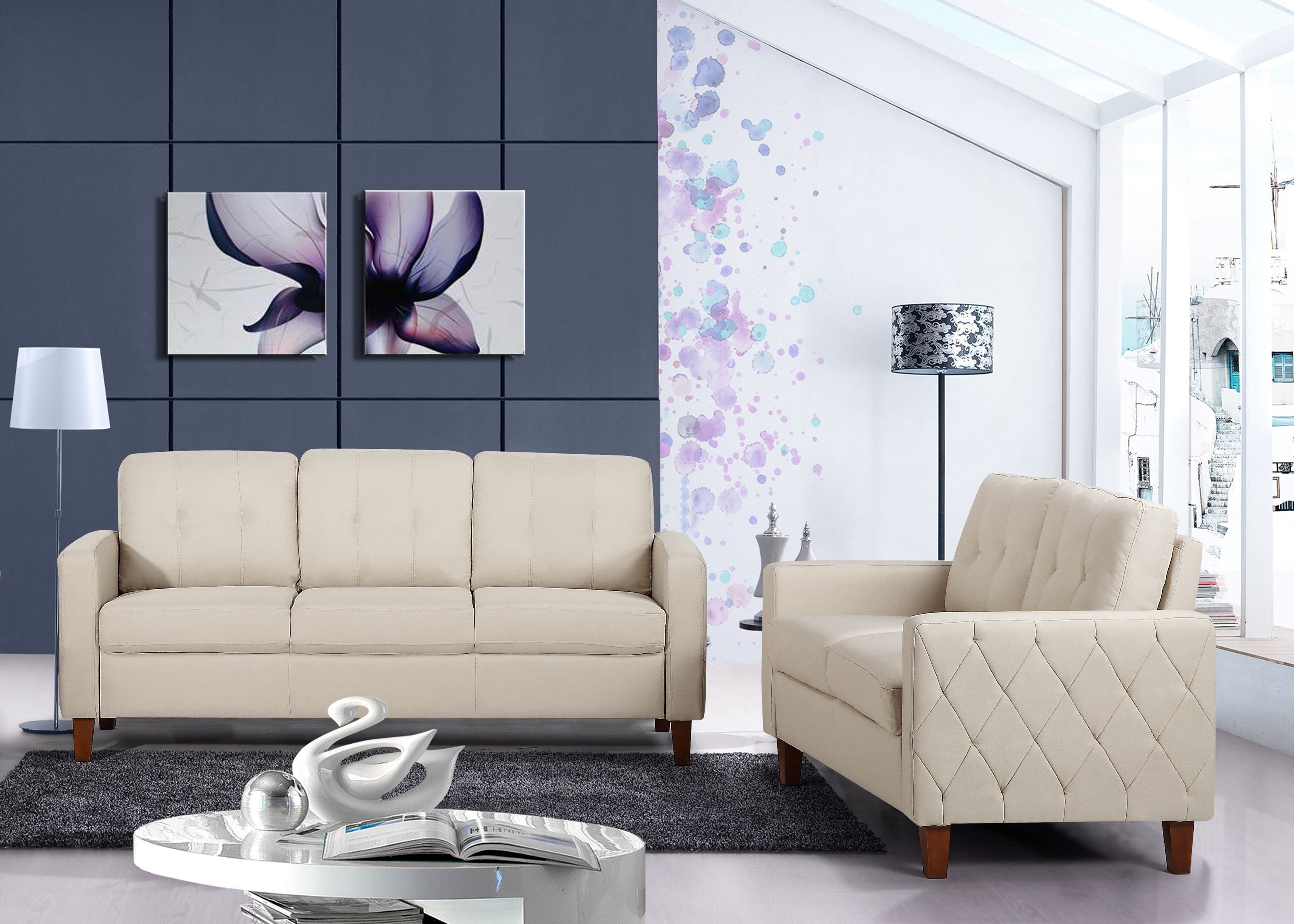 Ebern Designs Gabrielo 2 Piece Living Room Set & Reviews | Wayfair