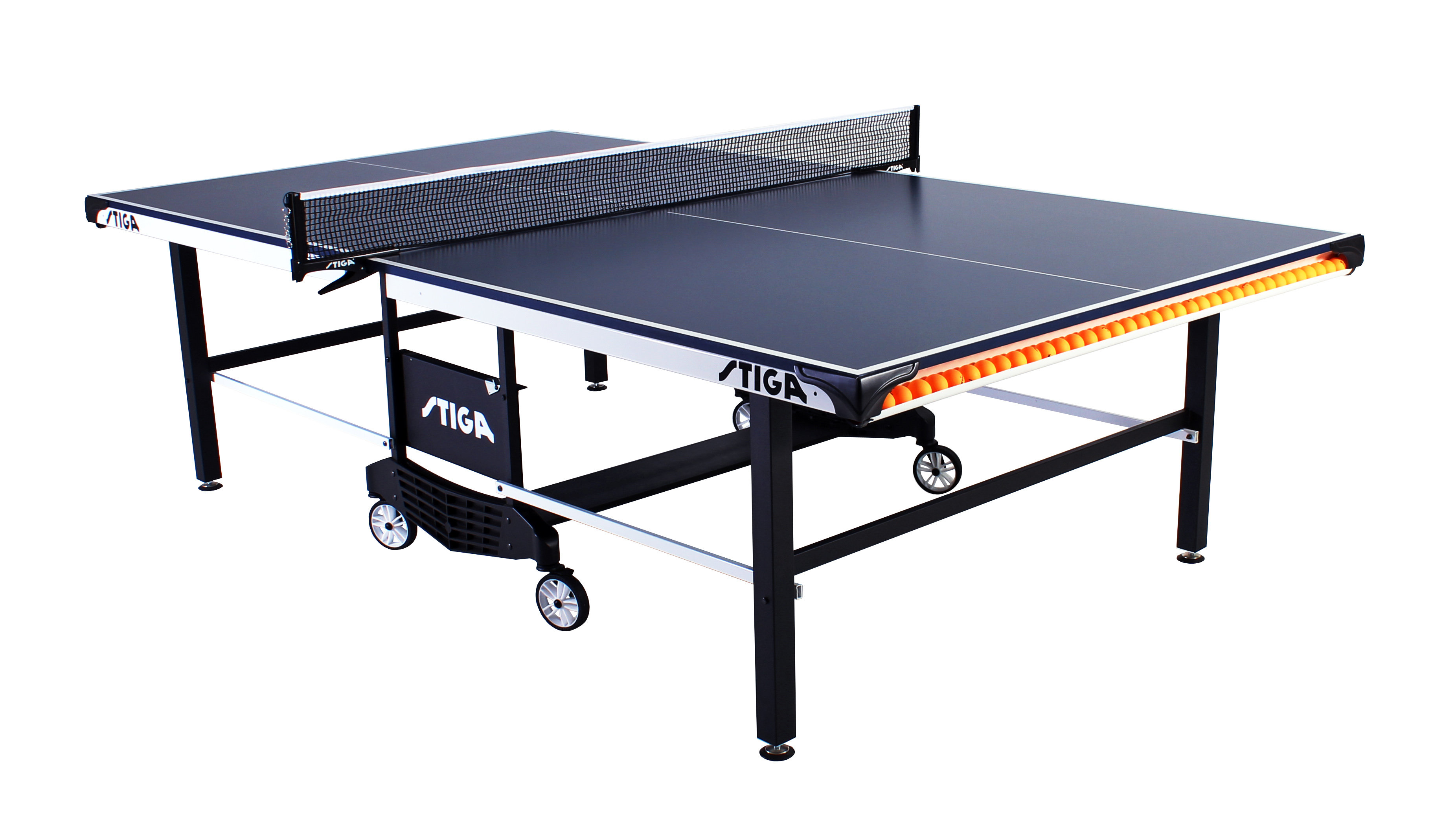 Stiga Sts 385 Regulation Size Foldable Indoor Table Tennis Table 19mm Thick Reviews Wayfair
