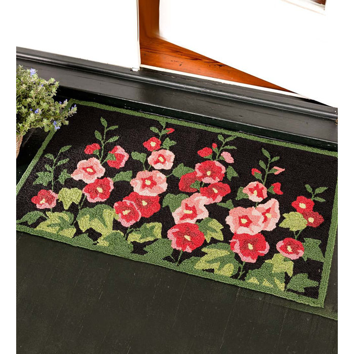 Plow Hearth Hollyhocks 42 75 In X 24 5 In Non Slip Outdoor