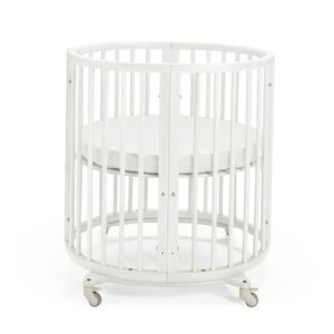 STOKKEu00ae Sleepiu2122 Mini Crib with Mattress