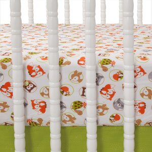 Friendly Forest Fitted Crib Sheet