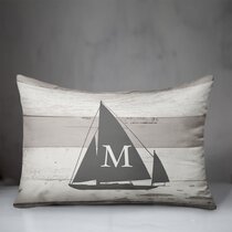 small monogram pillow