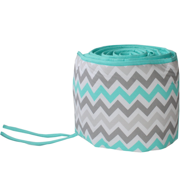 Bedding Sets Babyfad Elephant Chevron Turquoise 10 Piece Baby Crib