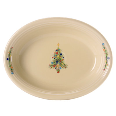 Fiesta Christmas Tree Oval Vegetable Bowl Fiesta