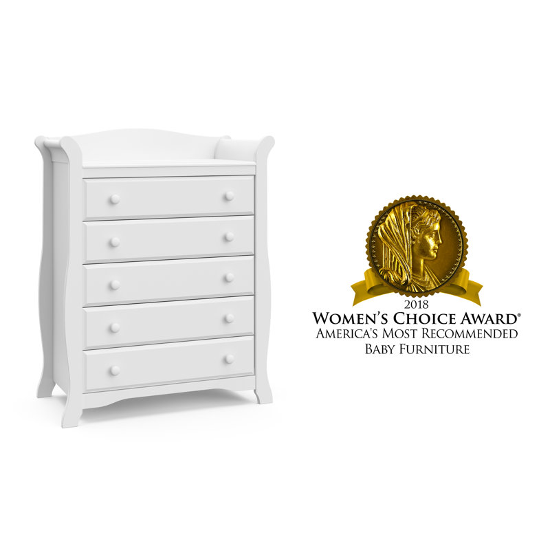 storkcraft avalon 5 drawer dresser