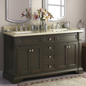 Palazzo 60-Inch Double Bathroom Vanity cottage & country bathroom vanities you'll love | wayfair Palazzo 60-Inch Double Bathroom Vanity cottage & country bathroom vanities you'll love | wayfair
