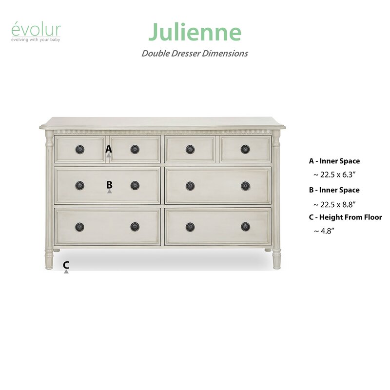 Julienne 6 Drawers Double Dresser Reviews Joss Main